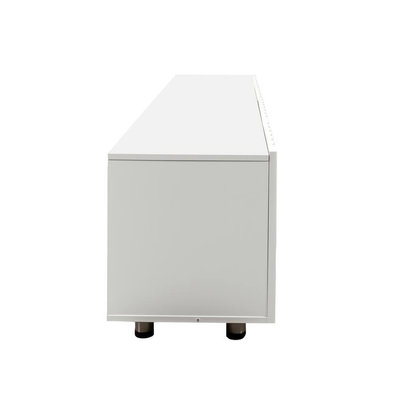 TV Stand for 65+ Inch TV, Modern TV Stand, Entertainment Center with Storage & 2 Drawers, TV Media Console Cabinet