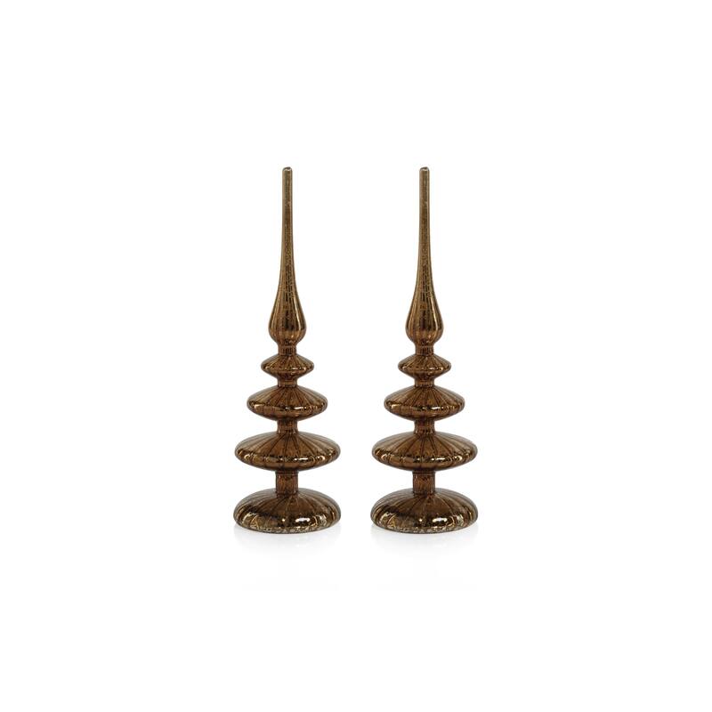 Azenor 11.5" LED Tabletop Finials, Set of 2
