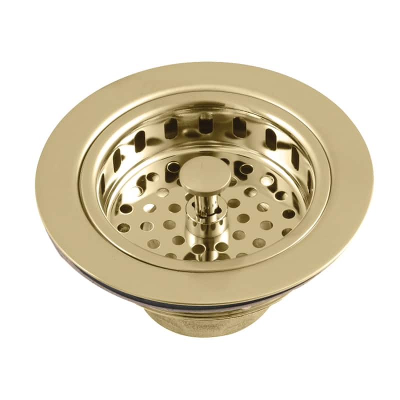 Kingston Brass Made To Match 4-1/2" Basket Strainer - Brushed Brass
