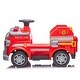 preview thumbnail 7 of 18, 12V Electric Ride On Fire Truck with Realistic Lights, Sounds, Interactive Fire Tools, Safe Slow Start,for Kids 3-7.