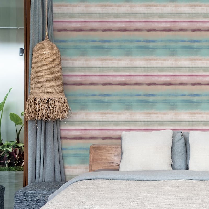 Galerie Wallcoverings Atmosphere Skye Stripe Non-woven Matte Wallpaper Roll
