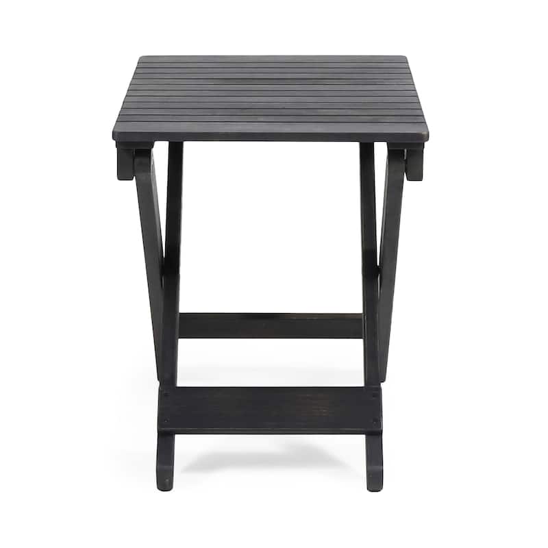 Malibu Outdoor Folding Side Table by GDFStudio - 22.75"W x 15"D x 18.5"H