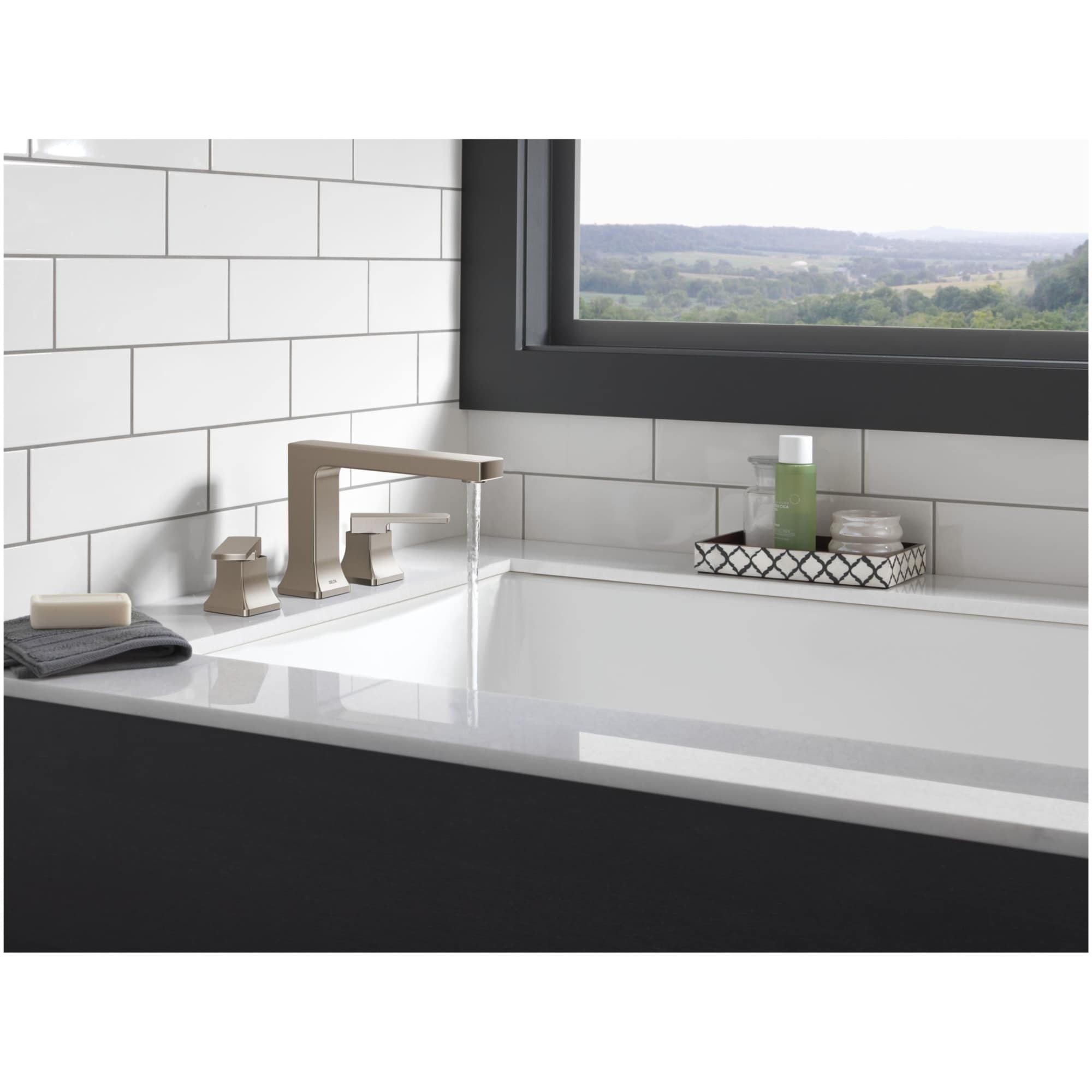 Delta T2737 Velum Deck Mounted Roman Tub Filler - Overstock - 41257636