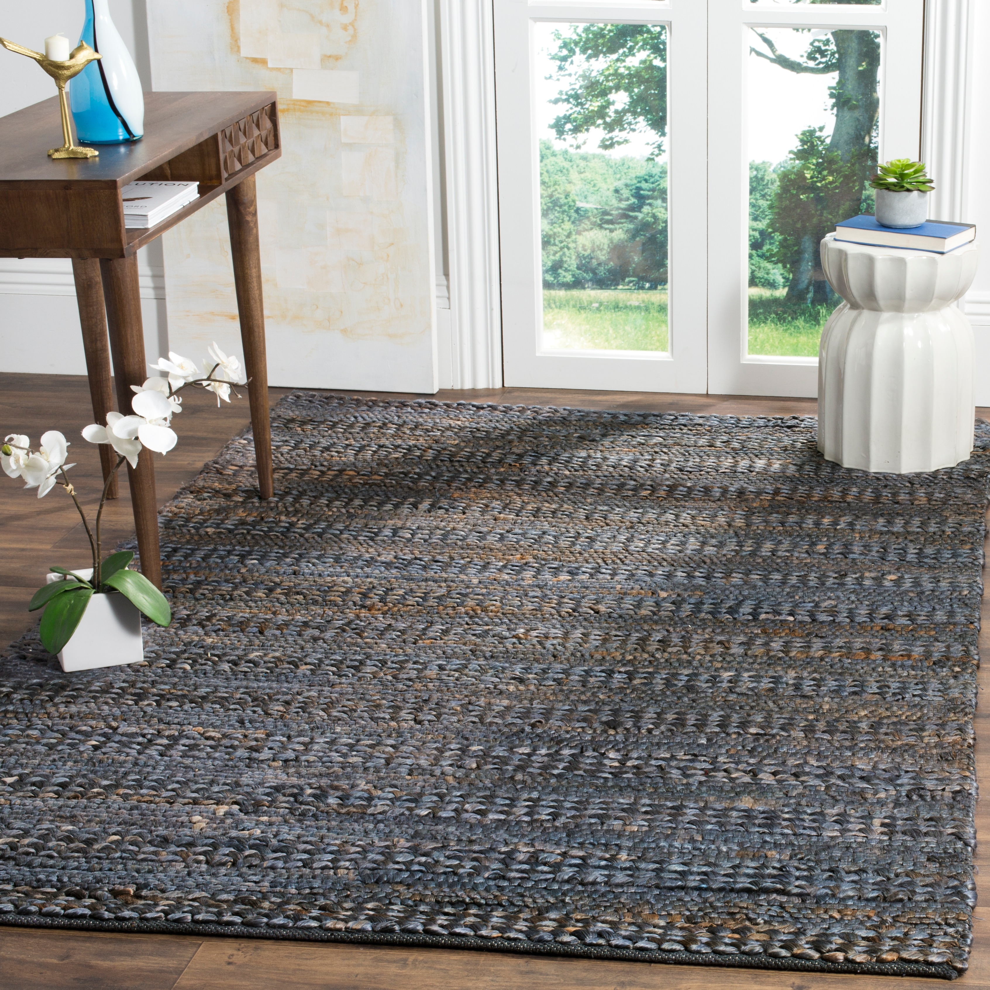 SAFAVIEH Handmade Natural Fiber Haven Jute Rug - Grey - 5' x 8'