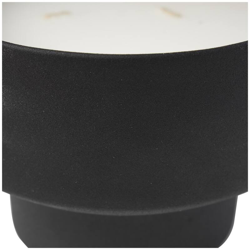 Metal Scented Matte 50 oz 3 Wick Decorative Candle with White Wax - Black, Gray, Light Brown, White - Roche River Decor
