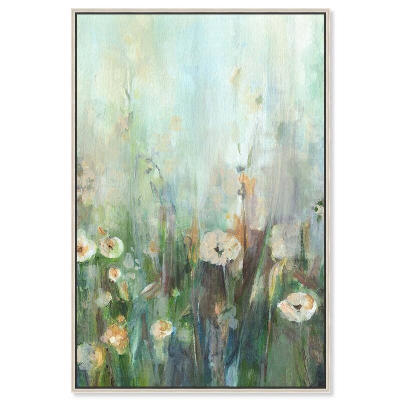 Harmony Green II Canvas by Art Remedy - Silver - 16" x 24"