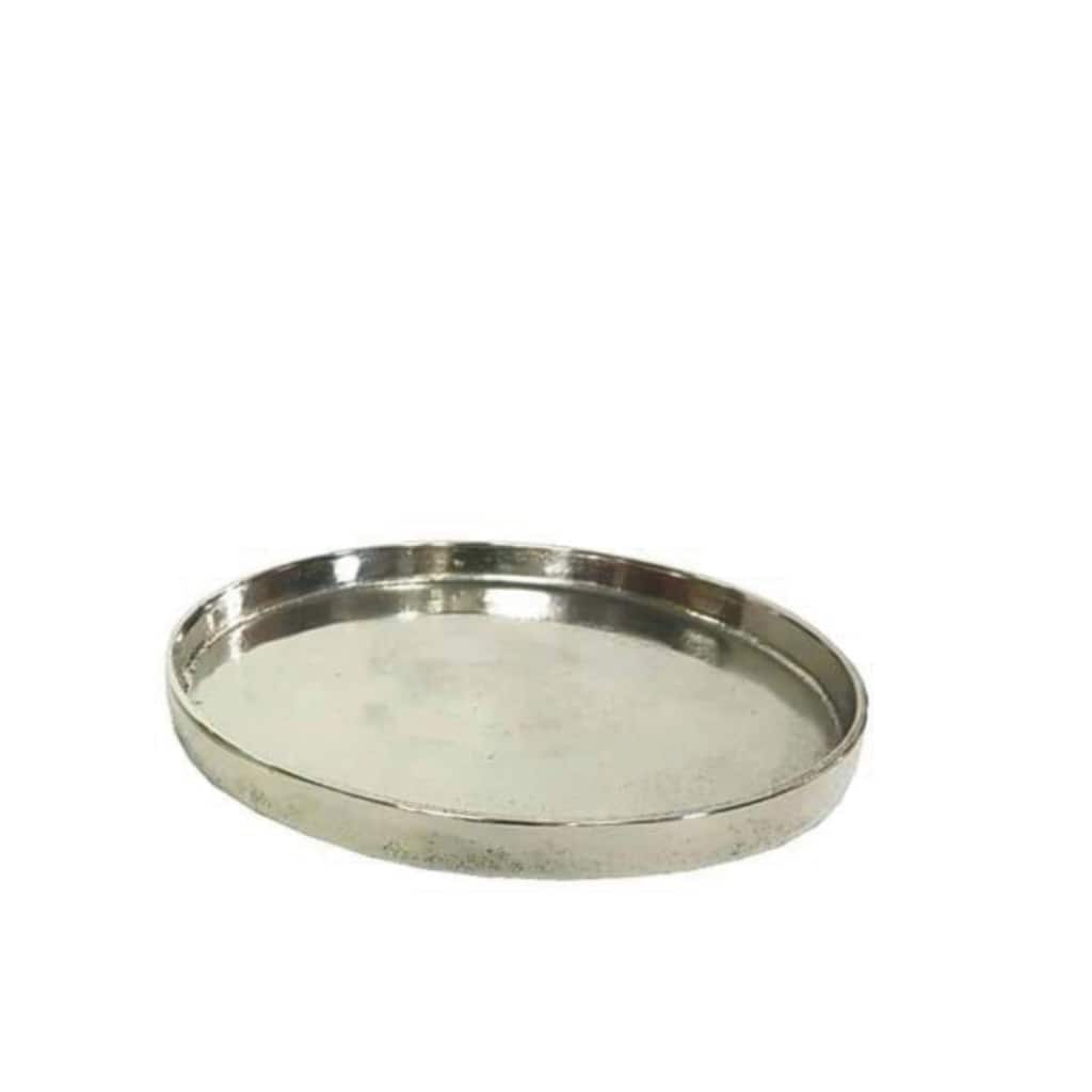 Med. Alum. Round Plate 7.85"Dia Raw Nickel -ST