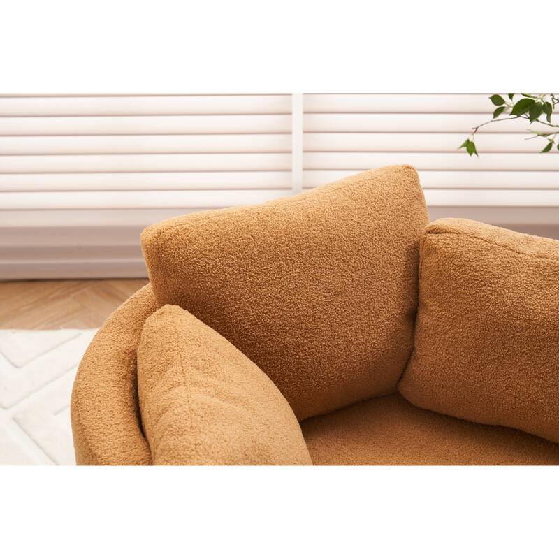 31.5" Swivel Barrel Chair with Storage