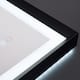 Wall Mounted Back Light Bathroom Framed LED Mirror Anti- Fog With Dimmable Light Touch Sensor And Memory Function