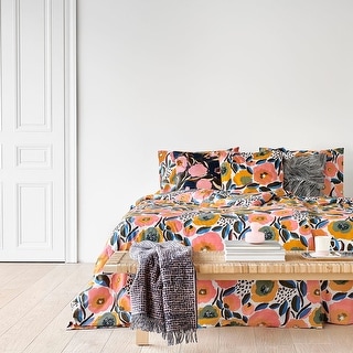 Amazon.com: MARIMEKKO - King Duvet Cover Set, Cotton Percale