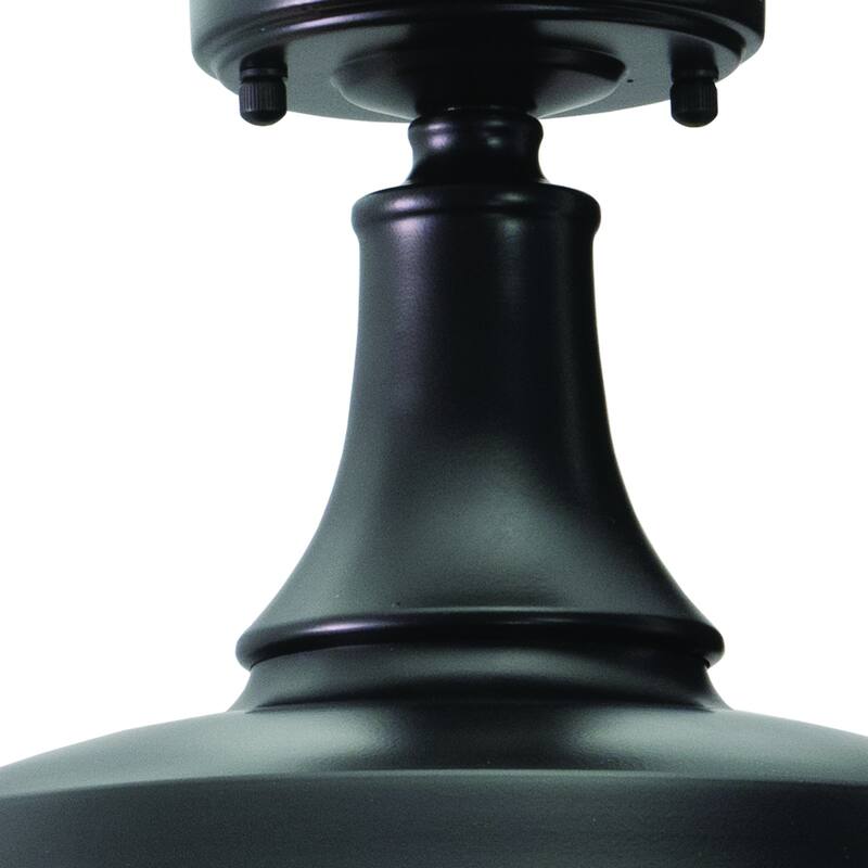 Bronze Outdoor Ceiling Light - Flush Mount Barn Light - Dark Sky Compliant - Modern Farmhouse Style - 9.25