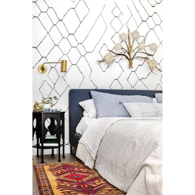 ECARPETGALLERY Hand-knotted Teimani Brown Wool Rug - 2'8 x 4'3