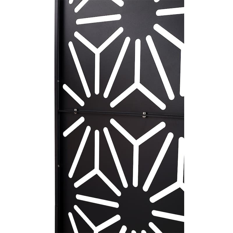 Outdoor & Indoor Privacy Screen Metal Privacy Screen 76" H×48" W