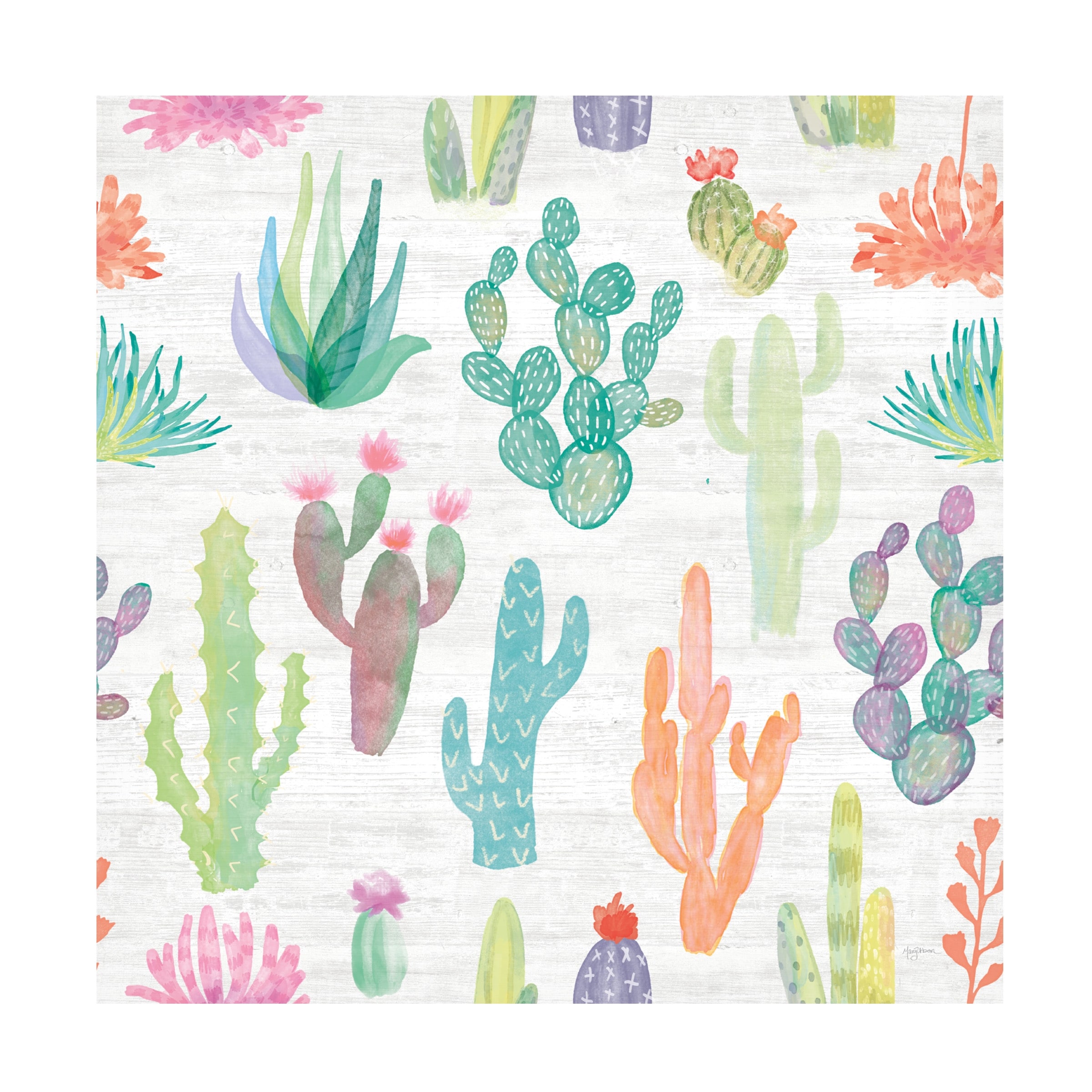Mary Urban 'Lovely Llamas Pattern I' Canvas Art