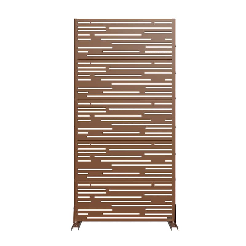 Shine Metal Privacy Screen Panel Free Standing