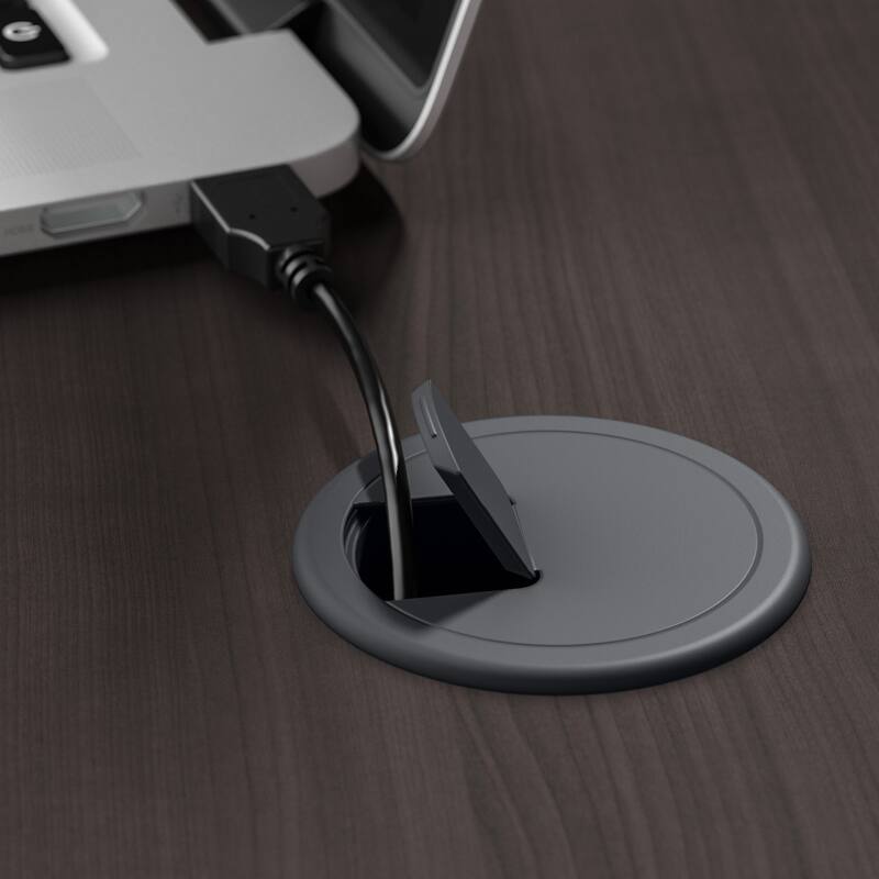 60W 3-position L-shaped Sit to Stand Desk with Hutch by Bush Furniture