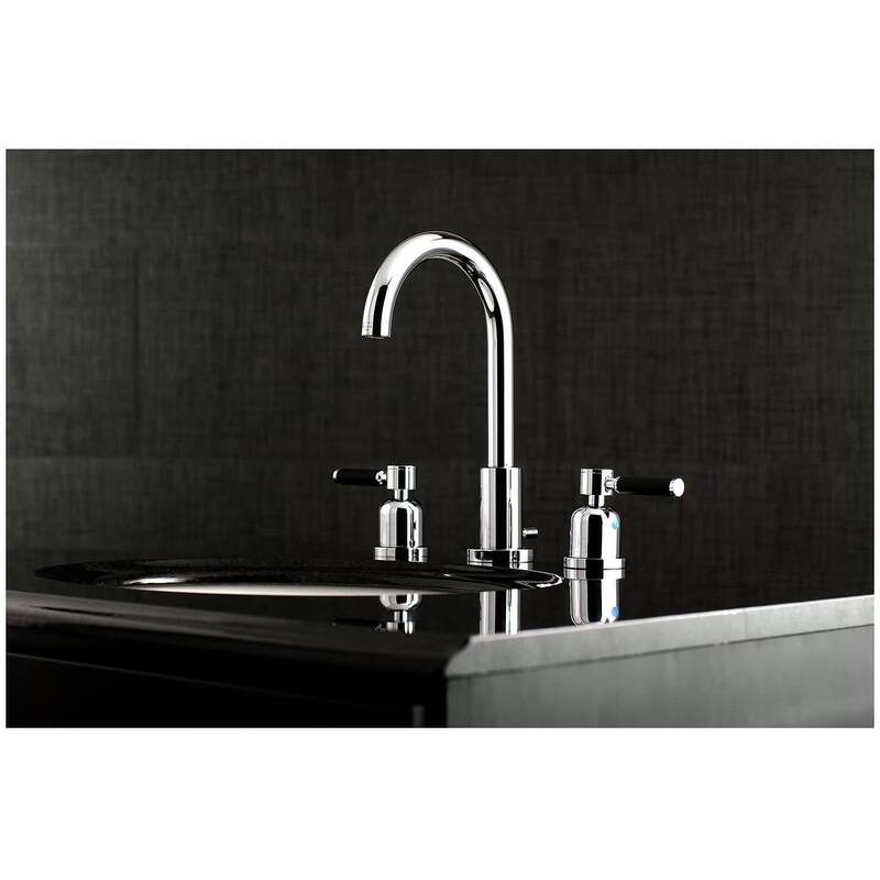 Kingston Brass Kaiser 1.2 GPM Deck Mounted Widespread Bathroom Faucet