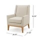 preview thumbnail 38 of 44, Aurla Mid-century Upholstered Accent Chair by Christopher Knight Home - 27.50" L x 28.50" W x 36.50" H