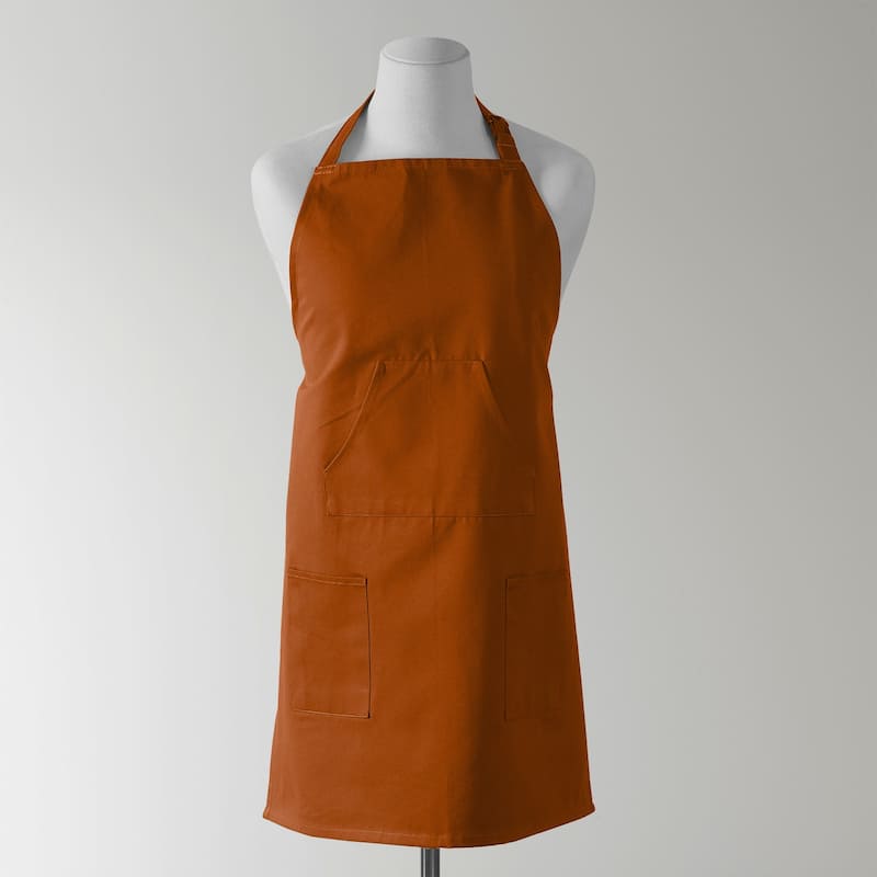 Exclusive Fabrics Solid Cotton Apron - 27 X 34