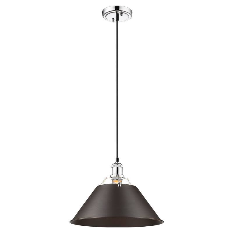 Golden Lighting 3306-L CH Orwell 14" Wide Pendant