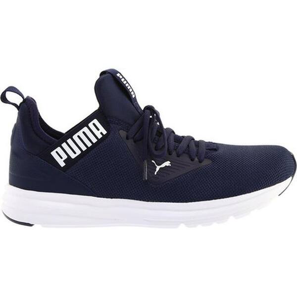 Shop Puma Men S Enzo Beta Sneaker Peacoat Puma White On Sale Overstock 27699774