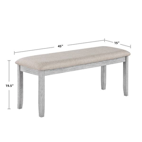 Minimalist 6-Piece Oak 60" Length Dining Set(1 Dining Table+4 ...
