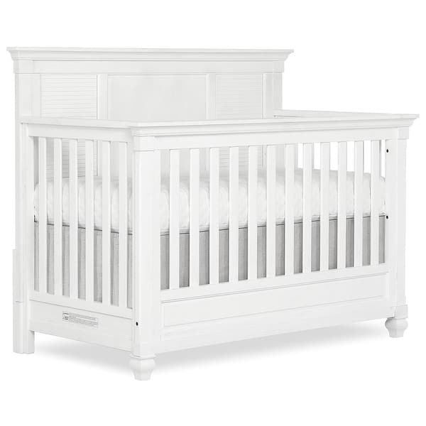 slide 2 of 6, Evolur Signature Cape May 5 in 1 Full Panel Convertible Crib Weathered White 
