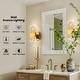 preview thumbnail 3 of 17, Dimmable Crystal Wall Sconces Set of Two Modern Bathroom Vanity Light Fixtures