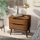 preview thumbnail 11 of 31, Bodo Mid-century Modern Wood 2-Drawer Nightstand by Carson Carrington