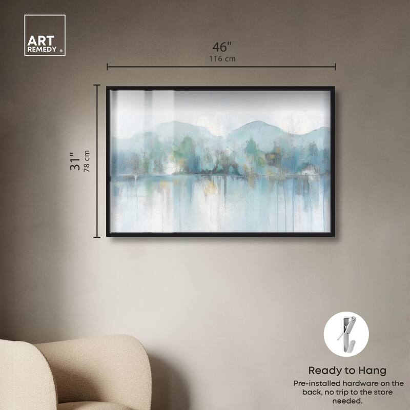 Mirrored Aqua Dream II Shadowbox by Art Remedy