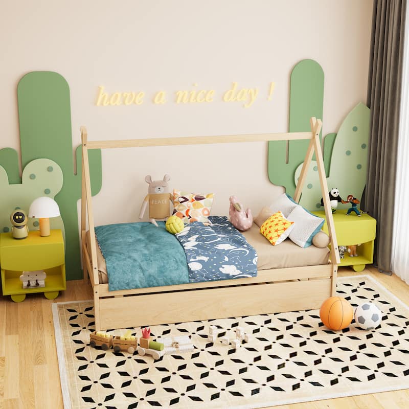 Twin size Tent Floor Bed