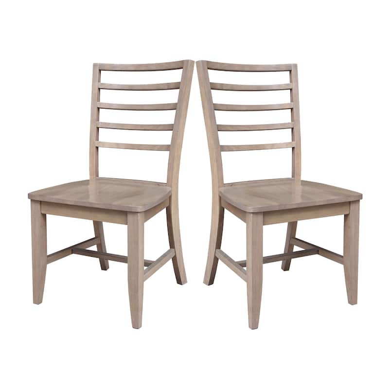 Soma Solid Wood Ladderback Chairs Set of 2 - Flax