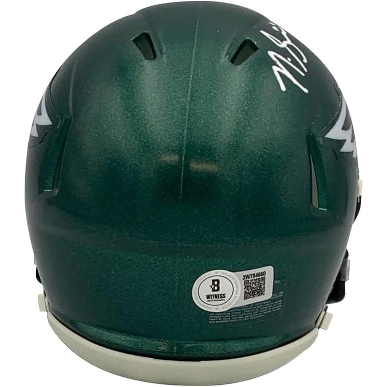 Nick Sirianni Autographed Philadelphia Eagles Signed Football Mini Helmet Beckett COA - 8' x 11'