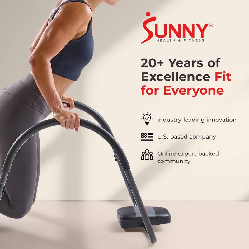Sunny Health & Fitness Portable Ab Crunch Assisted Trainer - SF-A023047