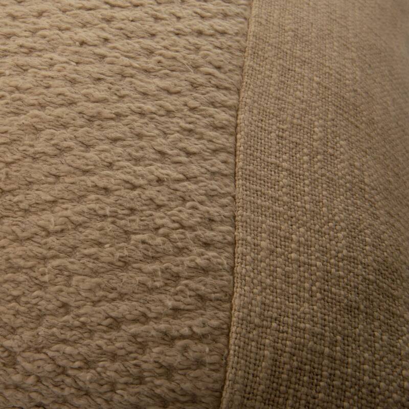 Rizzy Home Designed Blocked Textured Throw Pillow - Down - Khaki