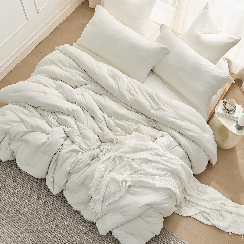 Summertime Thick - Coma Inducer Oversized Comforter Set - White Onyx