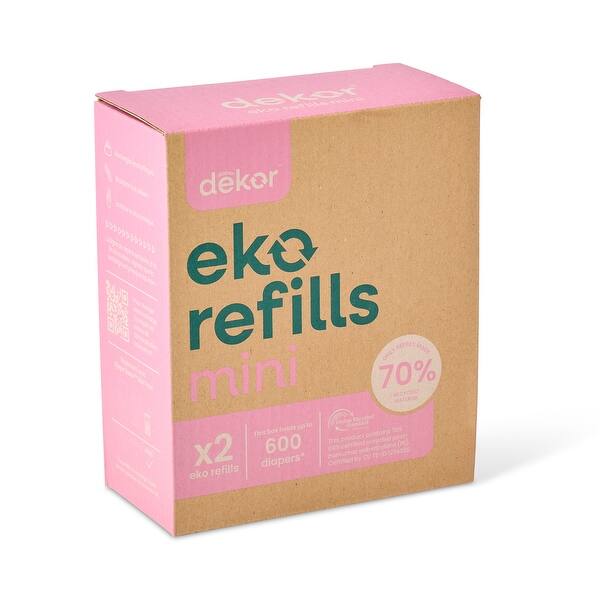 slide 2 of 6, Dekor Eko Mini Diaper Pail Refills - 2 Pack
