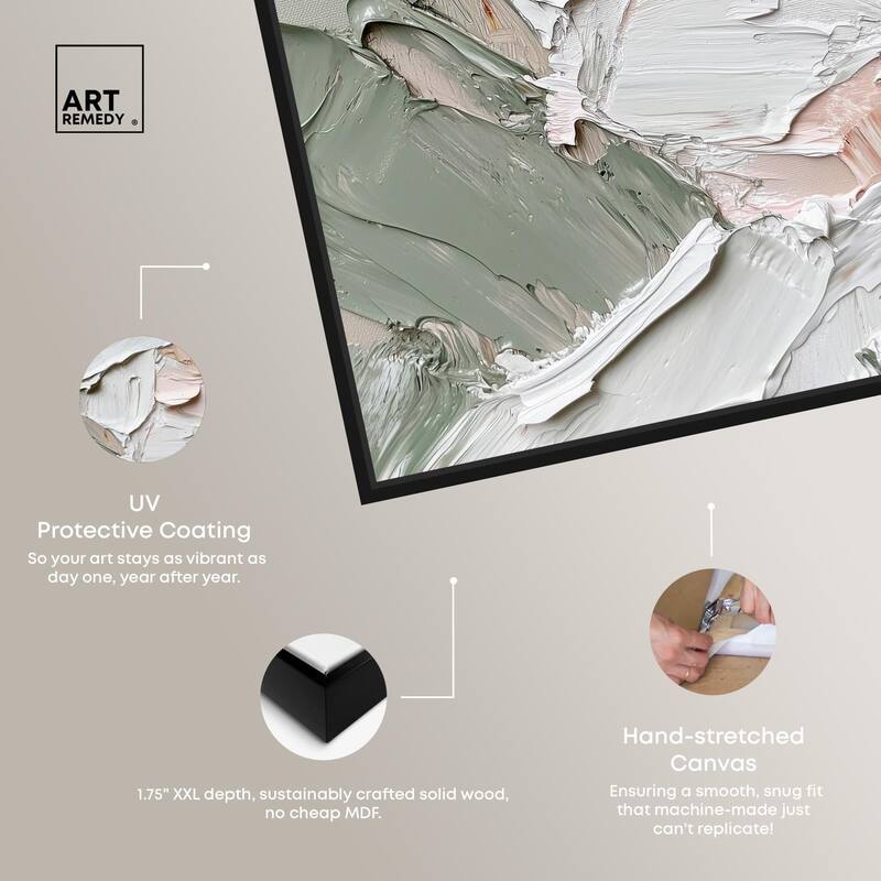 Creamy Contours I Canvas by Art Remedy