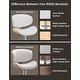 preview thumbnail 11 of 78, Bar Stools Adjustable Height Swivel Faux Leather Armless Barstools