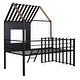 preview thumbnail 39 of 37, Twin Size Metal Loft Bed with Roof, Window, Guardrail, and Ladder