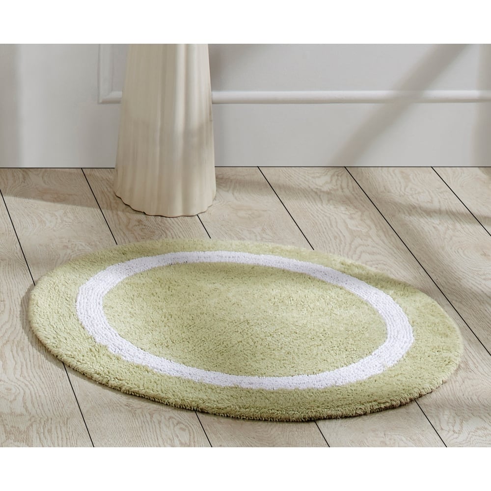 Better Trends Hotel Collection in Race Track 100% Cotton Super Absorbent Reversible Double Sided Machine Washable Bath Mat Rug