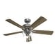 preview thumbnail 13 of 22, Hunter 52" Crestfield Ceiling Fan w/ LED Light Kit, Pull Chain - Farmhouse, Transitional - EASY INSTALLATION!