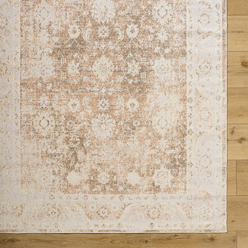 Livabliss Lillian Traditional Medallion Indoor/Outdoor Area Rug
