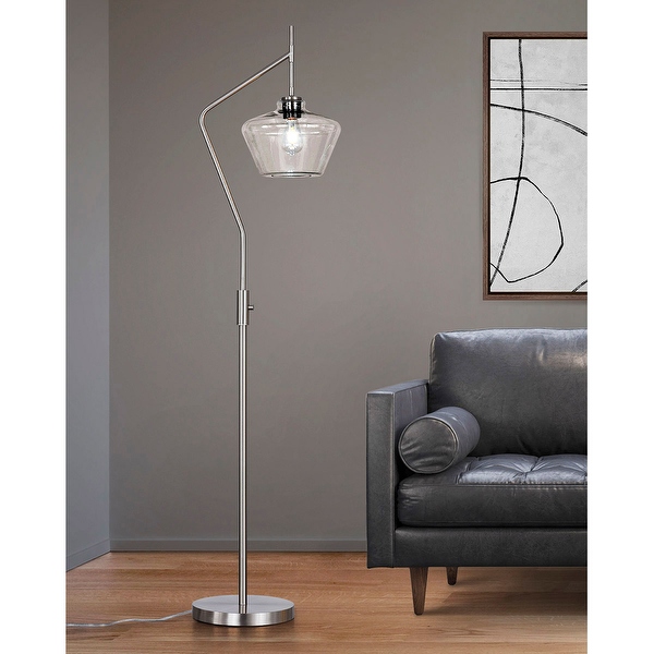 Brushed nickel standing lamp sale