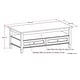 preview thumbnail 23 of 76, WYNDENHALL Norfolk Wood Transitional Coffee Table - 48 Inches wide