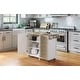 preview thumbnail 44 of 44, Homestyles Mobile Kitchen Island Cart with Wood Top and Dropleaf Breakfast Bar