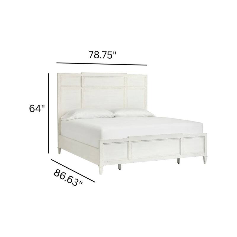 Magnussen Home Gardenia Bay White Panel Bed