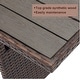 preview thumbnail 3 of 17, 9-Seat Wicker Patio Dining Set with Ottomans