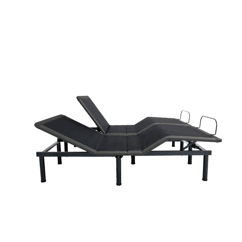 King Size Adjustable Bed Base with Wireless Remote, Zero Gravity & Anti-Snore Features - Voice Controls