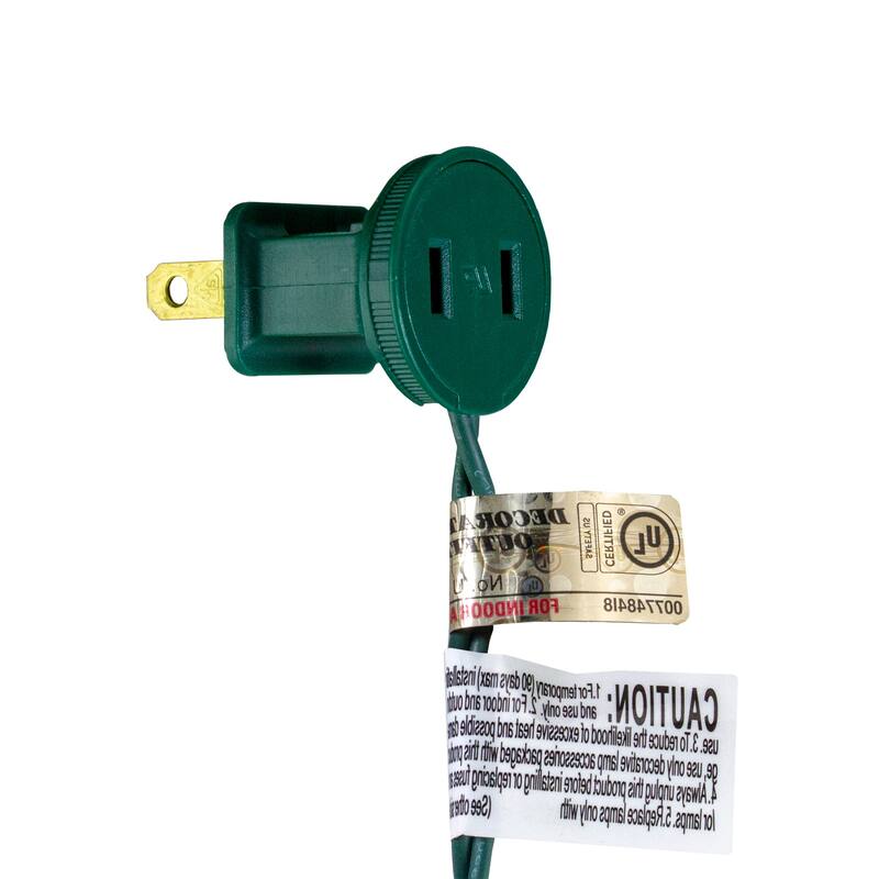50-Count LED Mini Christmas Lights 16.25ft Green Wire - 16.25'